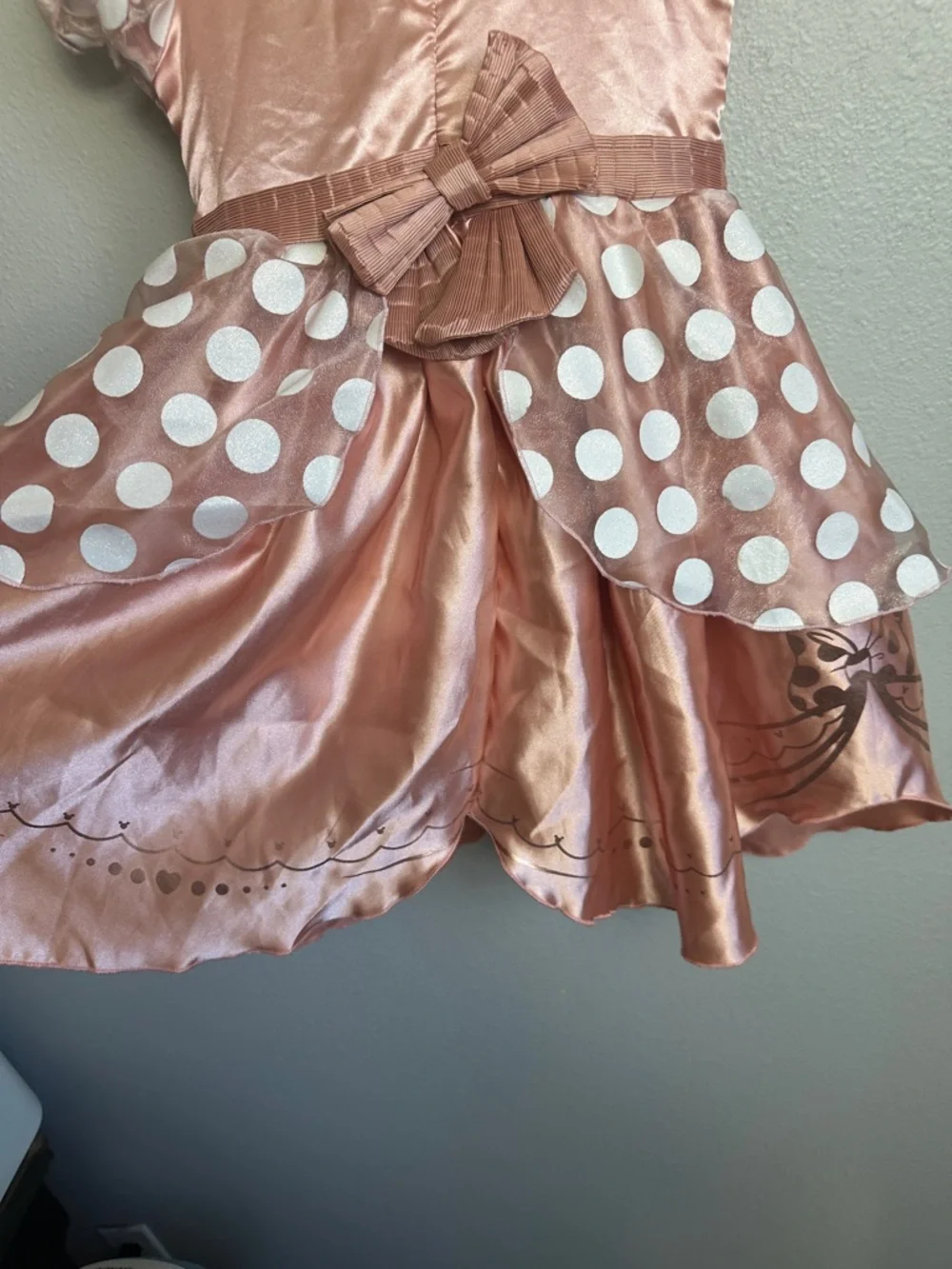 Disney Minnie Mouse Rose Gold  dress up costume Princess Dress 3T-4T TODDLER - Picture 7 of 7